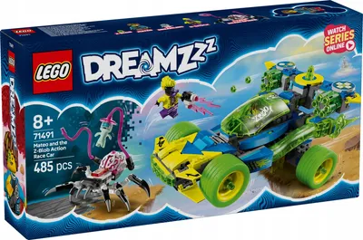 Productafbeelding van LEGO DREAMZzz Mateo's Z-Blob raceauto, een 2-in-1 fantasiespeelset met voertuigen, minifiguren en droomwezens voor kinderen vanaf 8 jaar, een cadeau voor jongens en meisjes (artikelnummer: 71491)