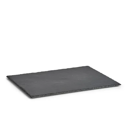 Produktbild von Zeller Servierteller, Schiefer, 40x30x0,4-0,6 cm, schwarz