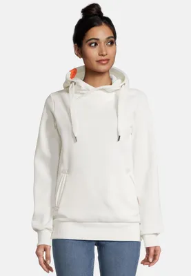 Produktbild von salzhaut Damen Hoodie SÜNN L Kuscheliger Kapuzenpullover für Frauen aus weichem Baumwoll-Mix – Maritimer Pullover mit dicken Kordeln – Designed in Hamburg