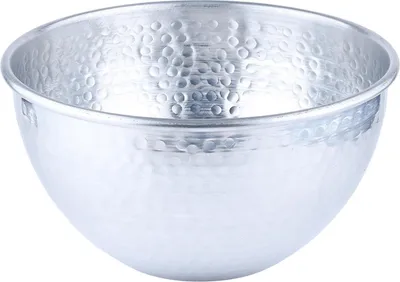 Zdjęcie produktu dla Misa Marrakesh Misa na owoce wykonana z aluminium 24cm duża | Misa Erla srebrna jako dekoracja stołu w kuchni