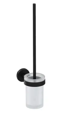 Obrázok produktu pre Jika Mio Style - WC kefa nástenná s držiakom, sklo/matná čierna H3842F17160001