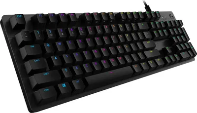 Produktbild von Logitech G 920-009345, Kabelgebunden, USB, Mechanischer Switch, QWERTZ, RGB-LED, Karbon
