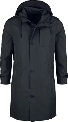 Produktbild von RED by EMP Damen schwarzer Parka mit Kapuze XXL