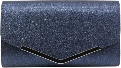 Immagine prodotto di Pochette da donna Fioeyr con decorazioni scintillanti, ideale per matrimoni, serate eleganti, borsa a mano, con catena