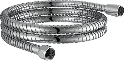 Produktbild von Duschschlauch aus Metall verchromt 150 cm 1/2 Zoll chrom mit Anti-Twist
