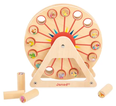 Produktbild von Janod Holz-Riesenrad Applepop - pädagogisches Kinderspiel
