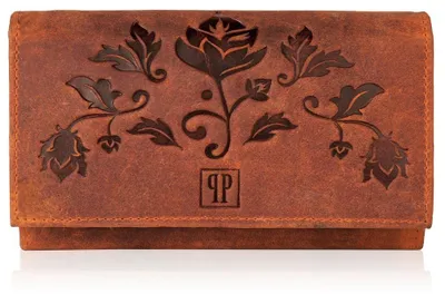 Produktbild von Damen Portemonnaie aus orangefarbenem Leder Paolo Peruzzi T-44-OR