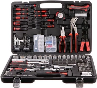 Produktbild von Werkzeugset – 350-teilig – Multitool – Werkzeugkoffer – Reparaturset – Robuster Kunststoffkoffer