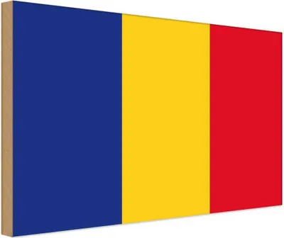 Produktbild von vianmo Holzschild 20x30 cm Rumäniens Romania Flagge Fahne Wappen