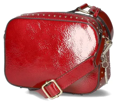 Productafbeelding van Fräulein Frida damescamera tas, rood, textiel en synthetisch materiaal. Maat: one size