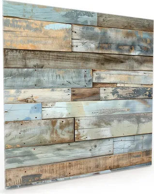 Produktbild von Küchenrückwand Spritzschutz Glas mit Motiv Alte Holzplanken 40 x 40 cm