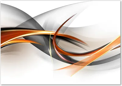 Produktbild von Tulup® Glas-Bild - 100 x 70 - Wandbild aus Glas - Wandkunst - Wandbild hinter gehärtetem Sicherheitsglas - Kunst: modern & klassisch - Abstrakte Wellen - Orange