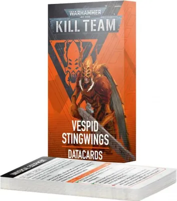 Produktbild von Warhammer 40.000 Kill Team Vespid Stingwings Datacards ENG