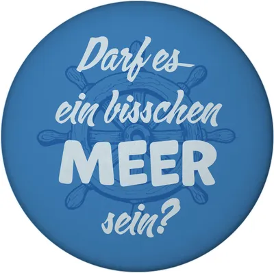 Produktbild von Darf es ein bisschen Meer sein Magnet rund mit Flaschenöffner rund mit