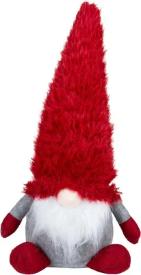 Produktbild von Weihnachten Deko Wichtel Figur 25cm (45cm) sitzend rot
