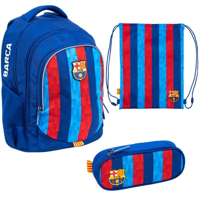 Produktbild von Rucksack Schulset 3-teilig FC Barcelona Fußball