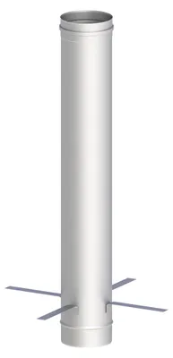 Produktbild von EW-FU Längenelement 1000 mm mit Montageschelle Ø 100 mm