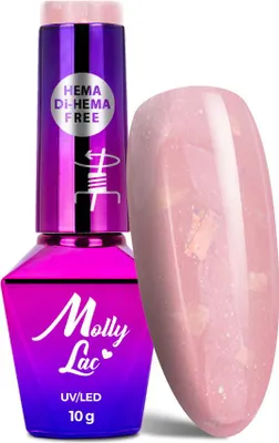 Obrázok produktu pre MollyLac Šumivé francúzske svadobné party Hybrid-Nagellack HEMA/Di-HEMA-frei 10 g č. 701