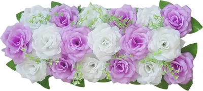 Produktbild von Simulation Blume ohne Wasserstoffkunst DIY Hochzeit künstliche Rosenblumenreihe Dekoration Wohnkultur-K