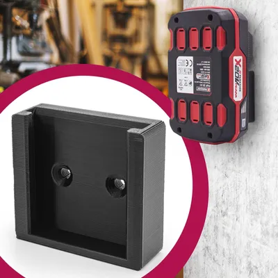 Produktbild von Akku Wand Halterung 20V Batterie Halter Werkstatt passend für Lidl Parkside X20V Team