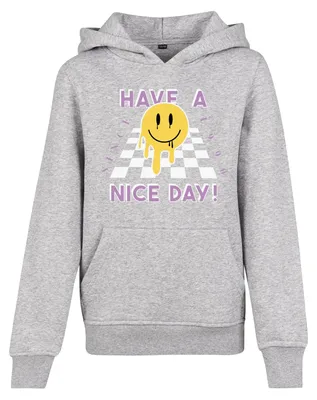 Produktbild von Mister Tee - "Have A Nice Day" Kapuzenpullover für Kinder TN2836 (116) (Grau meliert)