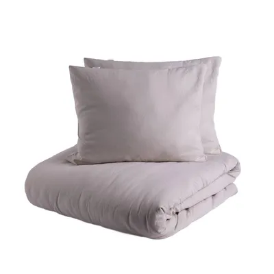Produktbild von Kissenbezug Bettbezug Bettwäsche MAISY aus Mikrofaser beige 220x200 + 2*50x60 cm HOMLA