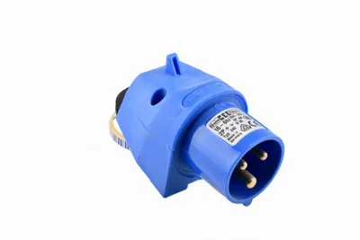 Produktbild von as - Schwabe CEE Wandgerätestecker 230 V, 16 A, 3-polig, IP44, blau