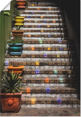 Produktbild von ARTland Poster Die Treppe Größe: 70x100 cm