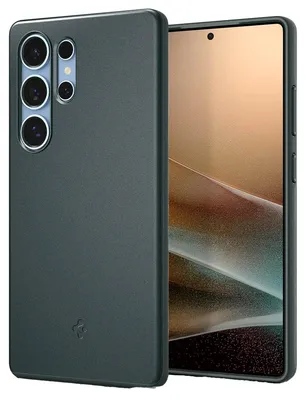 Produktbild von Spigen Thin Fit (MagFit), Cover, Samsung, Galaxy S25 Ultra, 17,5 cm (6.9"), Dunkelgrün
