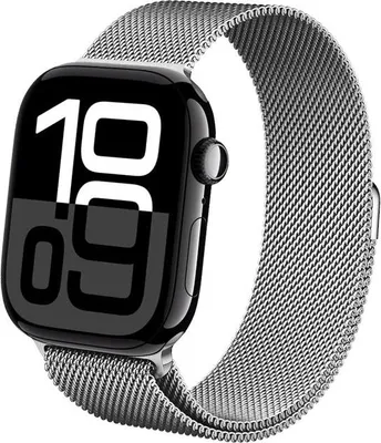 Immagine prodotto di Crong Milano Steel - Bracciale in acciaio inossidabile per Apple Watch 44/45/46/49 mm (argento)