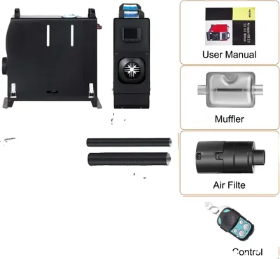 Produktbild von Diesel-Luftheizung, Schnelle Wärme, Energieeffizientes Design, 8KW LCD-Schalter Schwarz