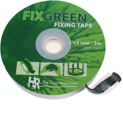 Produktbild von 5m Fix Green Klebemasse 15mm Knetmasse Doppelklebeband wasserfest grün Kleber Rolle