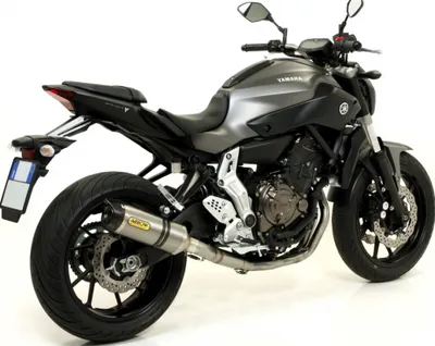 Produktbild von ARROW Auspuff THUNDER für Yamaha MT07 / Tracer 700 2014-2020, Titan (Nur mit ARROW Krümmer)