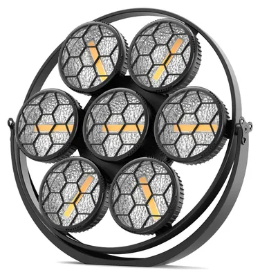 Obrázek produktu pro Jevištní reflektor, systém COB LED, ovládání více režimů, černý, zástrčka EU