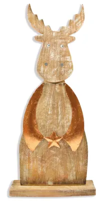 Produktbild von Riffelmacher Elch stehend 63x27cm 17084 - Natur Kupfer