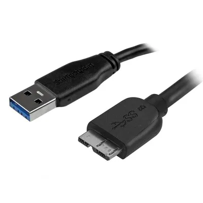 Obrázek produktu pro StarTech.com USB3AUB50CMS, 0,5 m, USB A, Micro-USB B, USB 3.2 Gen 1 (3.1 Gen 1), Samec/samec, Černá
