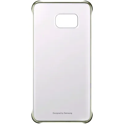 Produktbild von Samsung Case für Smartphone - Durchsichtig, Golden - Polycarbonat, Kunststoff -  Galaxy S6 Edge + Plus G928F