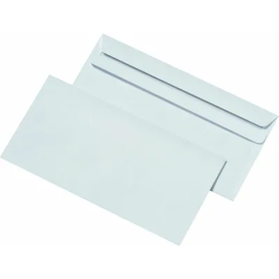 Obrázok produktu pre MAILmedia obálky dlhé DIN, samolepiace, 75 g/m2 - cca 4,2 g, biele, bezdrevné, ofsetové, bez okienka (22144-0)