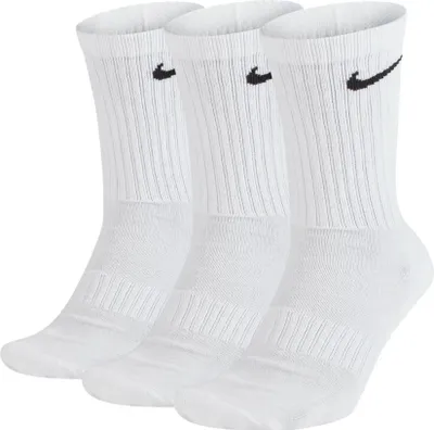 Produktbild von 3 Paar NIKE Uni Trainingssocken Everyday Cushioned Crew Socks, Größe:38-42, Artikel:-100 white