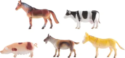 Produktbild von 5 Farmtiere Spielfiguren / ca. 10 cm