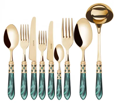 Productafbeelding van ALADDIN GOLD, Bestekset, 75 delen, Presentatieverpakking, Casa Bugatti