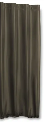 Produktbild von Vorhang taupe dunkel Kräuselband halbtransparent Wildseiden Optik 140x245 cm