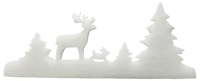 Produktbild von Winterdeko SCHNEE-WALD. 50x21cm. Aus SCHNEEWATTE, 4cm dick.