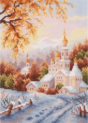 Produktbild von Magic Needle Zweigart Edition Kreuzstich Set "Schneekloster", Zählmuster, 15x20cm