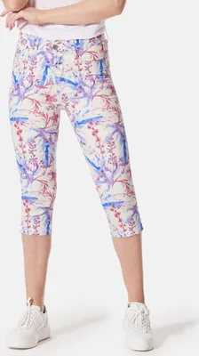 Produktbild von Stooker Women PRINT CAPRI Damen 7/8-Jeans Skinny Fit 36 brilliant flowers