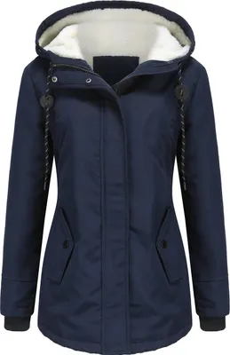 Produktbild von Damen Winterjacke Winterjacke Baumwolljacke Warme, verdickte Reißverschlusstaschenjacke (S-5XL)