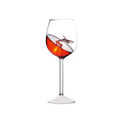 Obrázek produktu pro 300 ml pohár Sklenice na víno Shark poháry na studené nápoje Poháry na šampaňské Koktejlové sklenice Poháry na whisky Párty barové doplňky