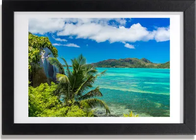 Produktbild von Bild 30x20 MDF-Rahmen, Wandkunst Seychellen