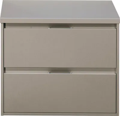 Produktbild von Sanox Waschtischunterschrank Porto BxHxT 70,2 x 58 x 50 cm Frontfarbe kieselgrau mit Waschtischplatte