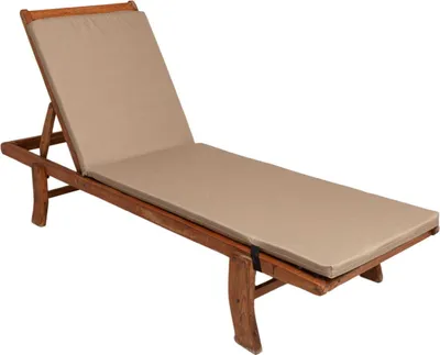 Produktbild von Kissen für Liegestuhl 190x60x4cm, Kissen für eine Gartenliege Beige, Outdoor Kissen, Deckchair, Liegenauflage, Auflagen für sonnenliegen